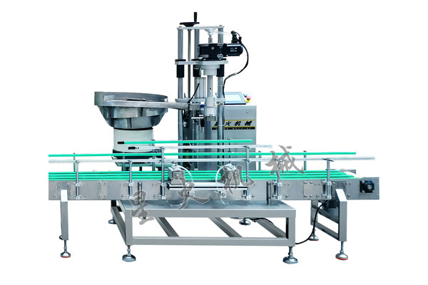 全自动单头化工塑料桶伺服旋盖机