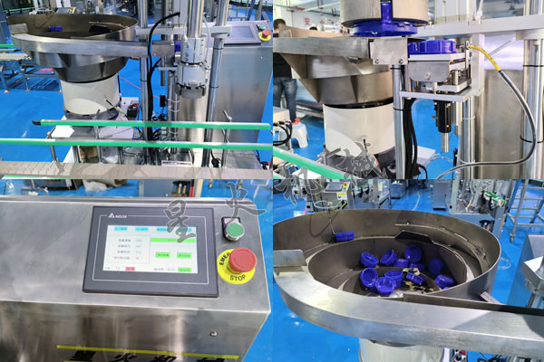 全自动单头化工塑料桶伺服旋盖机细节图